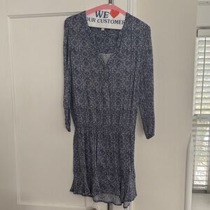 Soft Joie Blue Patterned Dress